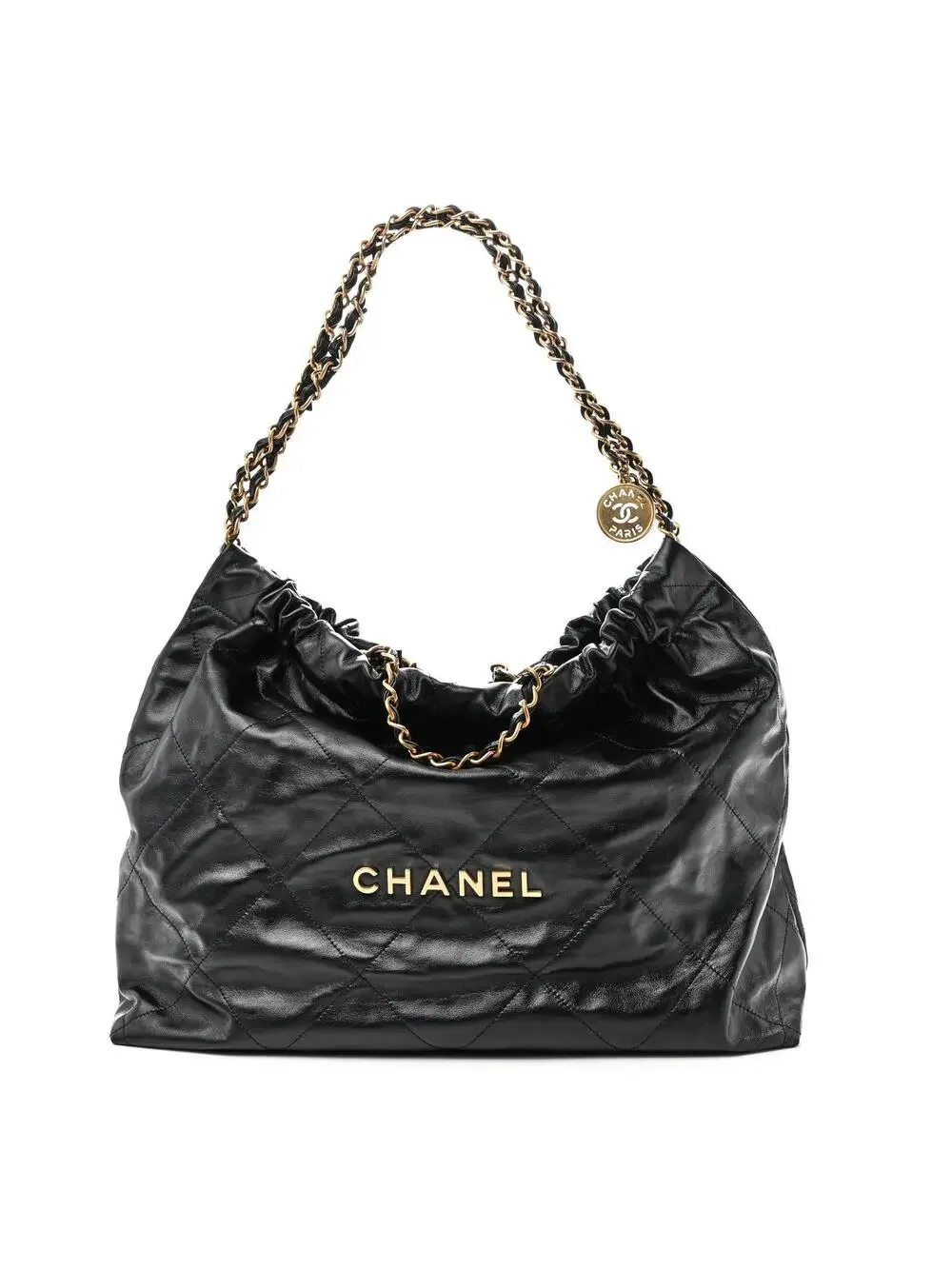 Shiny Calfskin Quilted Large Chanel 22 #338444C55B